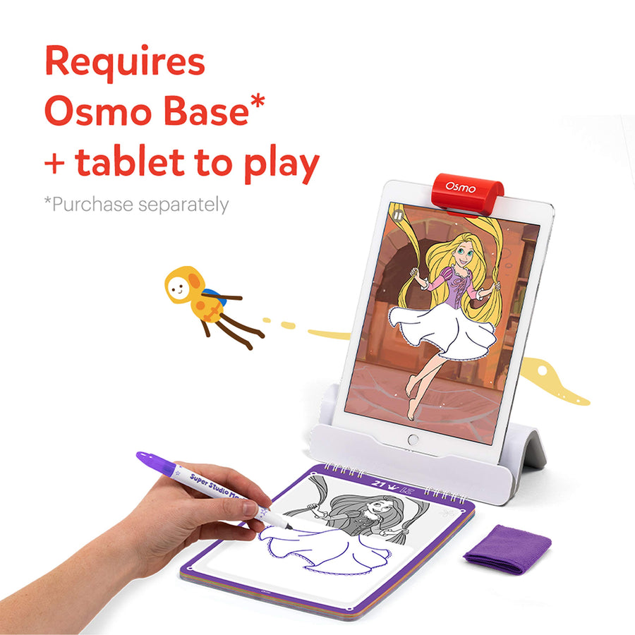 Osmo - Super Studio Disney Princess Game - Ages 5-11 - Learn to Draw - For iPad or Fire Tablet (Osmo Base Required), Multicolor (902-00008)