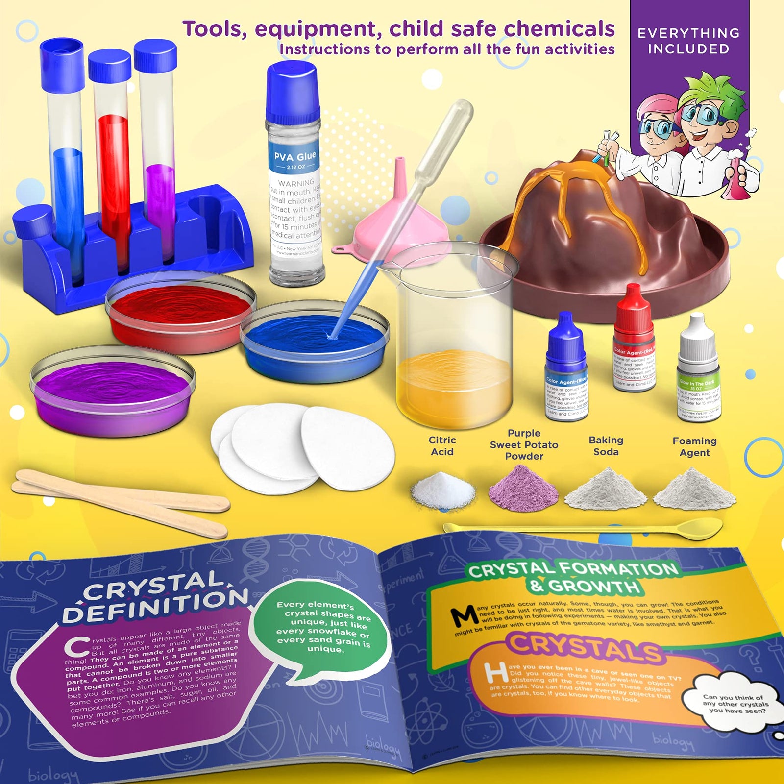 Science Kit for Kids - 21 Experiments Science Set, Great Gifts for 6, 7, 8 , 9+ Year Old Girls and Boys