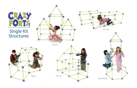 Crazy Forts, Purple, 69 Pieces
