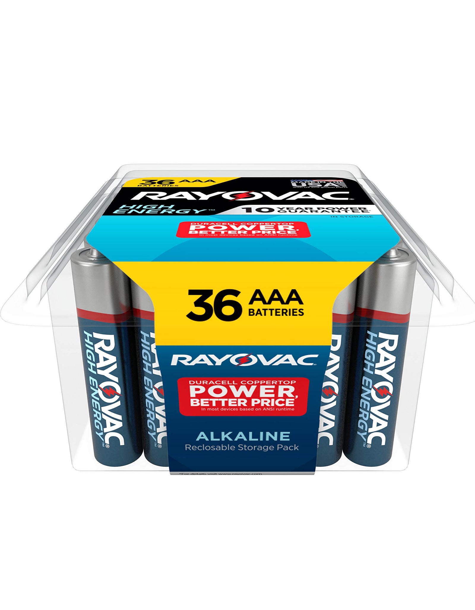 Rayovac AAA Batteries, Alkaline Triple A Batteries (12 Battery Count)