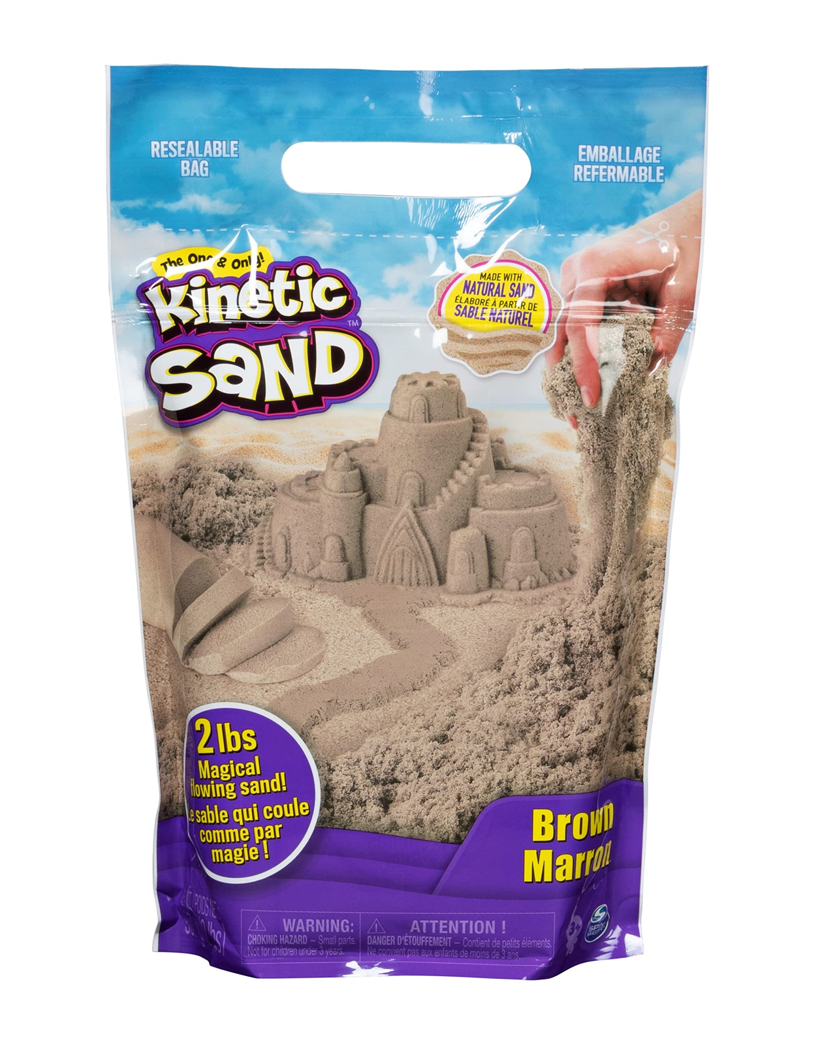 Kinetic Sand The Original Moldable Sensory Play Sand, Pink, 2 Pounds