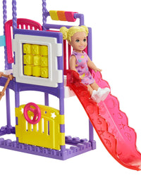 Barbie Skipper Babysitters Inc. Climb 'n Explore Playground Dolls & Playset with Babysitting Skipper Doll, Toddler Doll, Play Station, Moldable Sand & Accessories for Kids 3 to 7 Years Old

