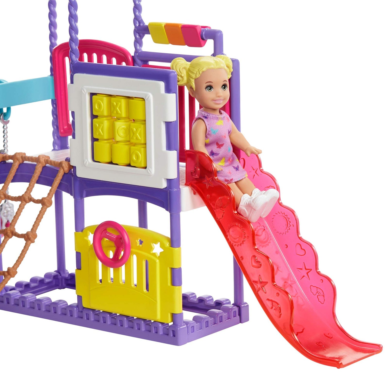 Barbie Skipper Babysitters Inc. Climb 'n Explore Playground Dolls & Playset with Babysitting Skipper Doll, Toddler Doll, Play Station, Moldable Sand & Accessories for Kids 3 to 7 Years Old
