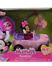 Disney Junior Minnie Mouse Roadster RC Car with Polka Dots, 27 MHz, Pink with White Polka Dots, Standard (97161)
