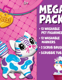 Crayola Scribble Scrubbie Pets Mega Pack, Animal Toy for Kids, Gift, Age 3+
