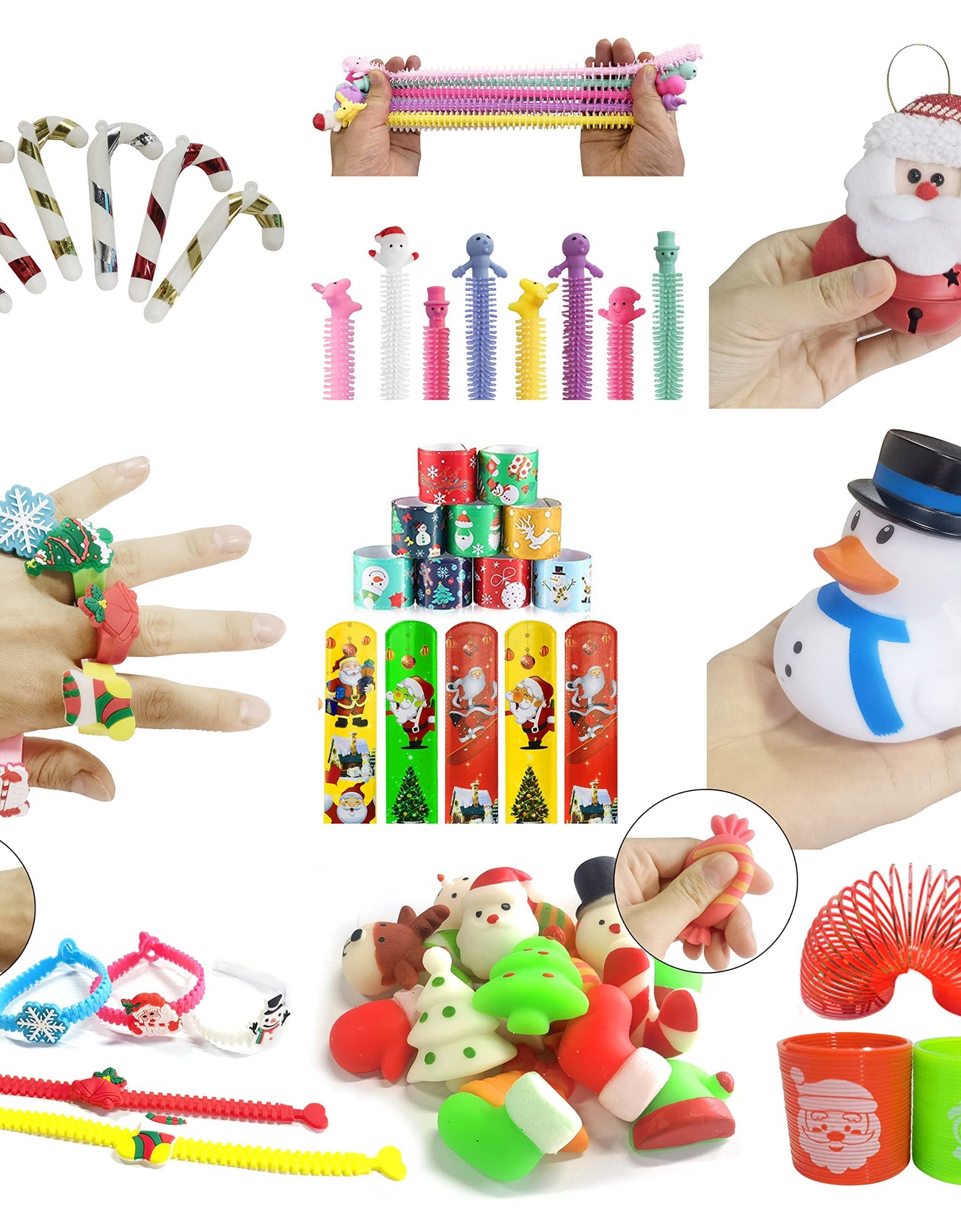 Christmas Pop Fidget Toy Packs Dimple Stress Relief Fidget Toys for Kids Party Favors Stocking Stuffers (Christmas-44)