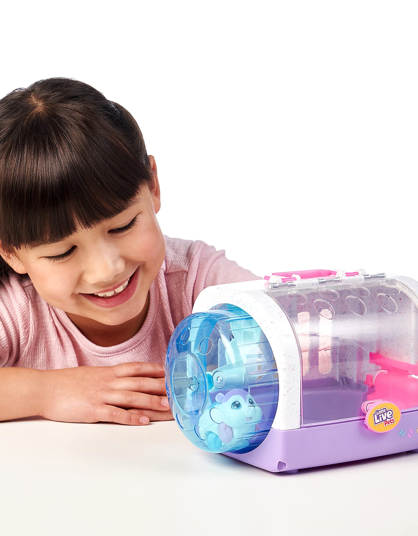 Little Live Pets - Lil' Hamster: Popmello & House Playset | Interactive Toy Hamster. Scurries, Sounds, and Moves Like a Real Hamster. Soft Flocked. Batteries Included. for Kids 4+