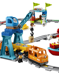 LEGO DUPLO Cargo Train 10875 Exclusive Battery-Operated Building Blocks Set, Best Engineering and STEM Toy for Toddlers (105 Pieces)
