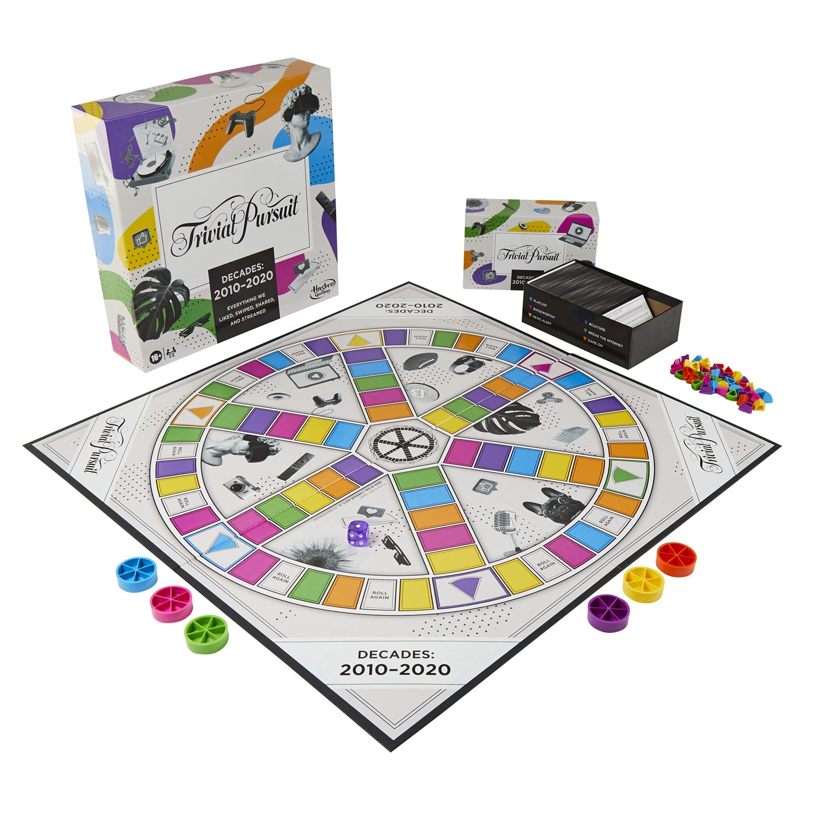 Hasbro Gaming Trivial Pursuit Decades 2010 to 2020 Board Game for Adults and Teens, Pop Culture Trivia Game for 2 to 6 Players, Ages 16 and Up