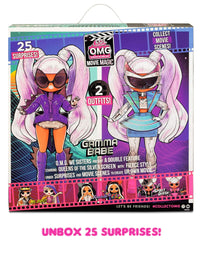 LOL Surprise OMG Movie Magic Gamma Babe Fashion Doll with 25 Surprises Including 2 Outfits, 3D Glasses, Movie Accessories, Reusable Playset– Gift for Kids, Toys for Girls Boys Ages 4 5 6 7+ Years Old
