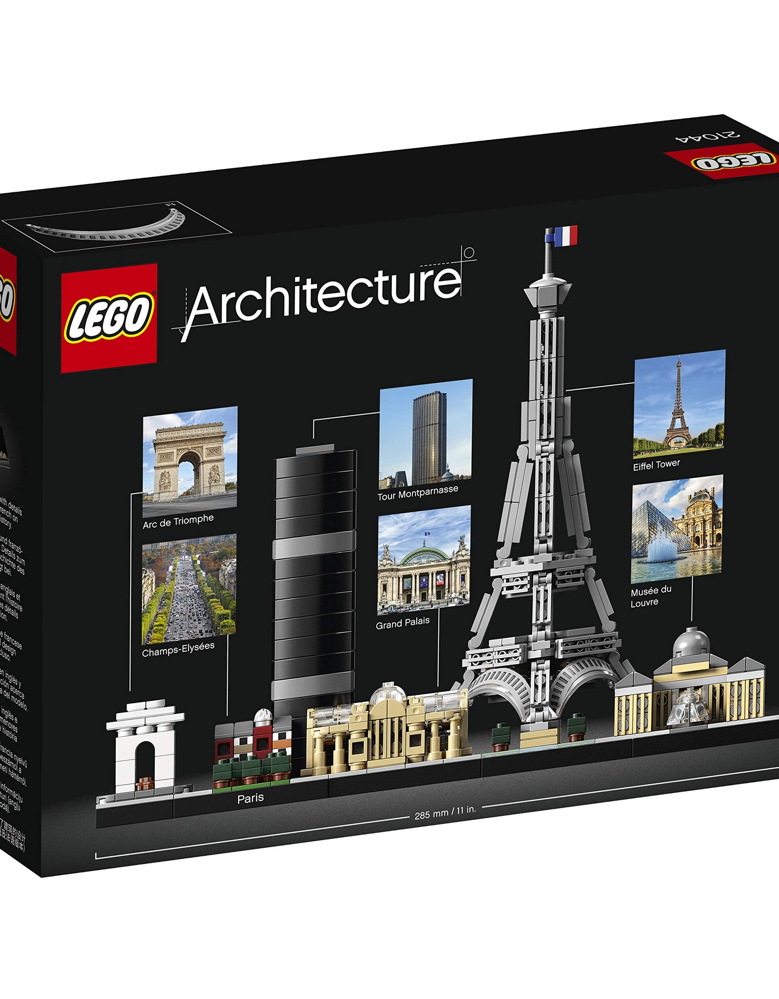 LEGO Architecture Skyline Collection 21044 Paris Skyline Building Kit with Eiffel Tower Model and Other Paris City Architecture for Build and Display (649 Pieces)