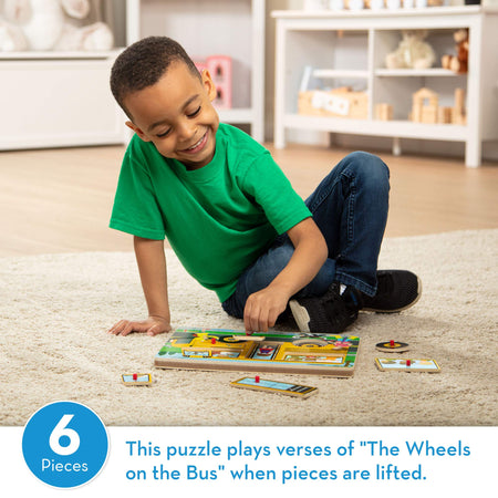 Melissa & Doug The Wheels on the Bus Sound Puzzle