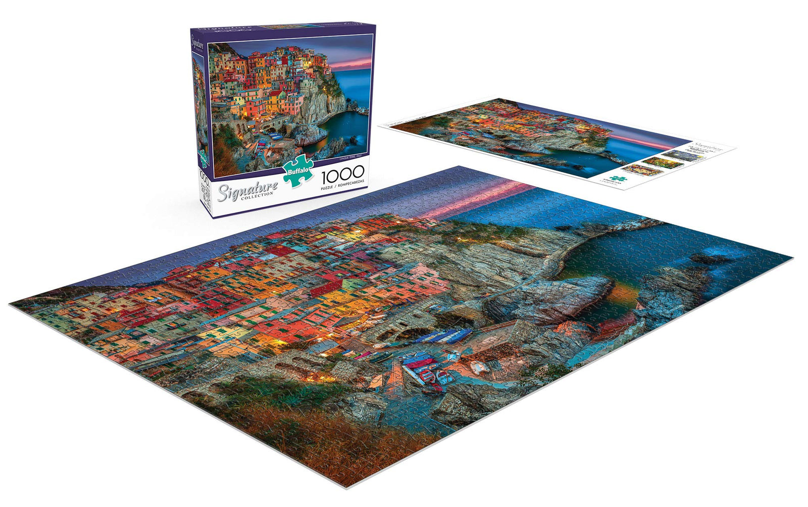 Buffalo Games - Cinque Terre - 1000 Piece Jigsaw Puzzle Multi, 26.75"L X 19.75"W