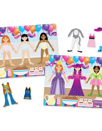 Melissa & Doug Reusable Sticker Pads Set: Fairies, Princess Castle, Play House, Dress-Up - 680+ Stickers
