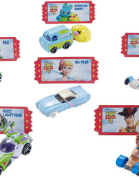 Disney and Pixar Toy Story 4 Character Cars by Hot Wheels 1:64 Scale Woody, Buzz Lightyear, Bo Peep, Forky, Ducky and Bunny, and Rex Ages 3 And Up [Amazon Exclusive]
