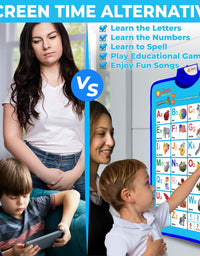 Just Smarty Interactive Abcs and 123s Learning Poster, Blue
