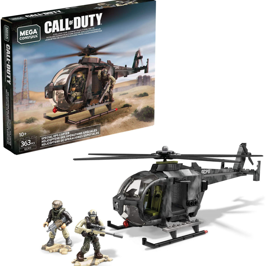 Mega Construx Call of Duty Special Ops Copter Construction Set with character figures, Building Toys for Collectors (363 Pieces) [Amazon Exclusive]