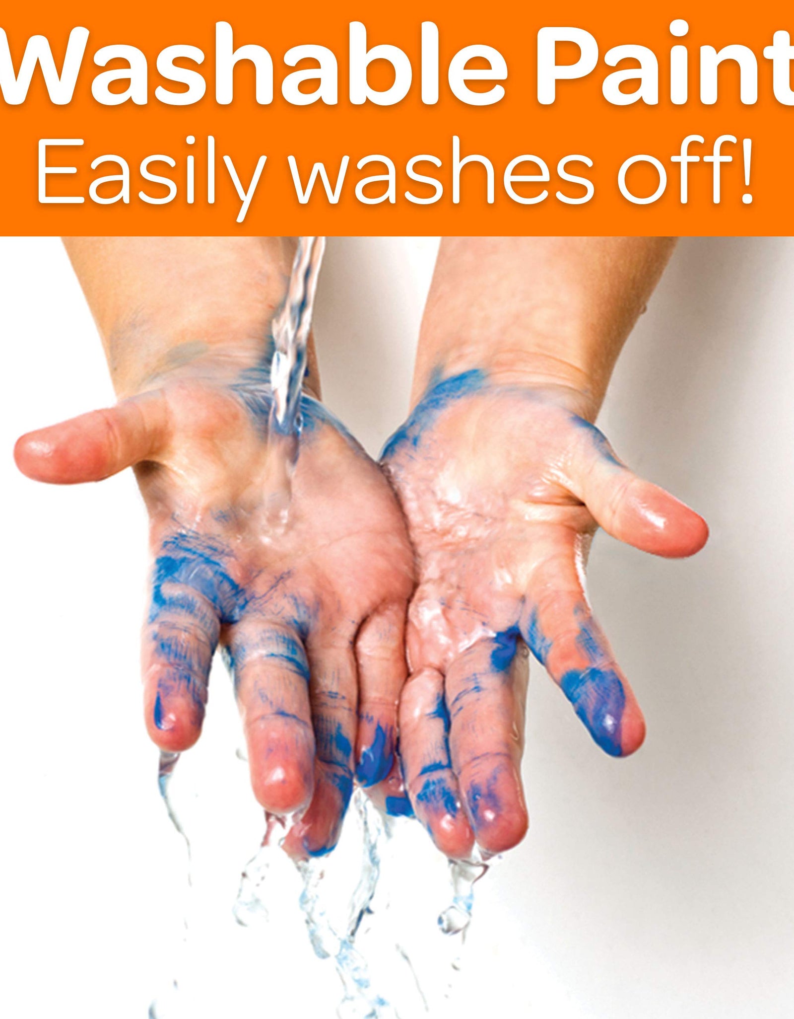 Crayola Washable Finger Paints, 6 Count, School Painting Supplies, Gifts for Kids, 3, 4, 5, 6, 7