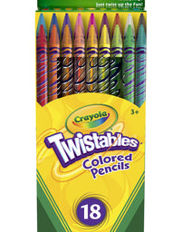 Crayola Twistable Colored Pencils, Gift for Kids, 18 Count
