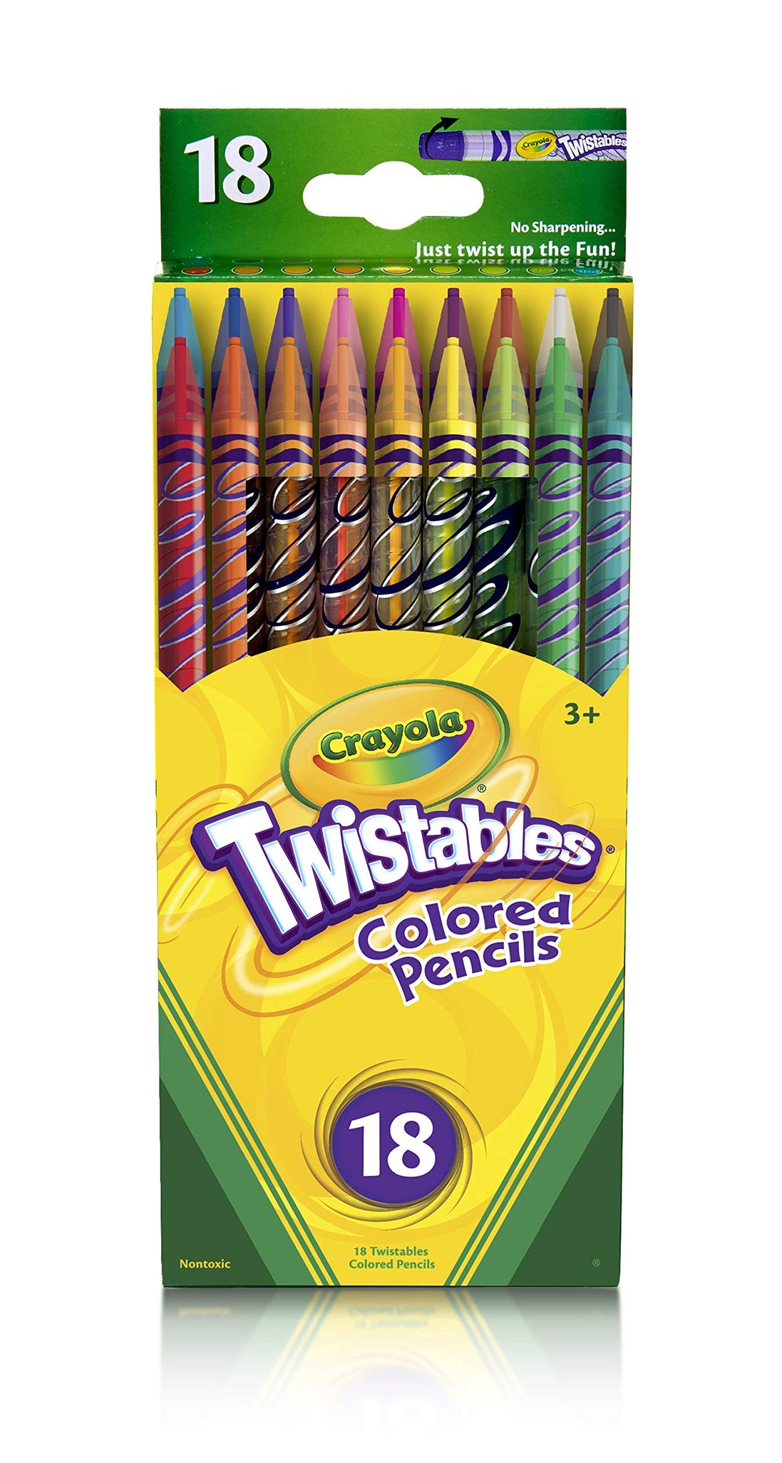 Crayola Twistable Colored Pencils, Gift for Kids, 18 Count