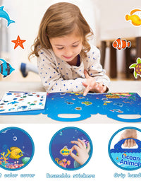 HahaGift Toys for 3 Year Old Girls Gifts,Sticker Book for 2 3 4 5 Year Old Girls Boys Gifts Learning Toys for Toddlers 1-3,Static Sticker for Montessori Toys for 1 2 3 Year Old Toddler Toys Age 2-4
