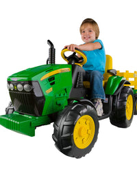 Peg Perego John Deere Ground Force Tractor with Trailer
