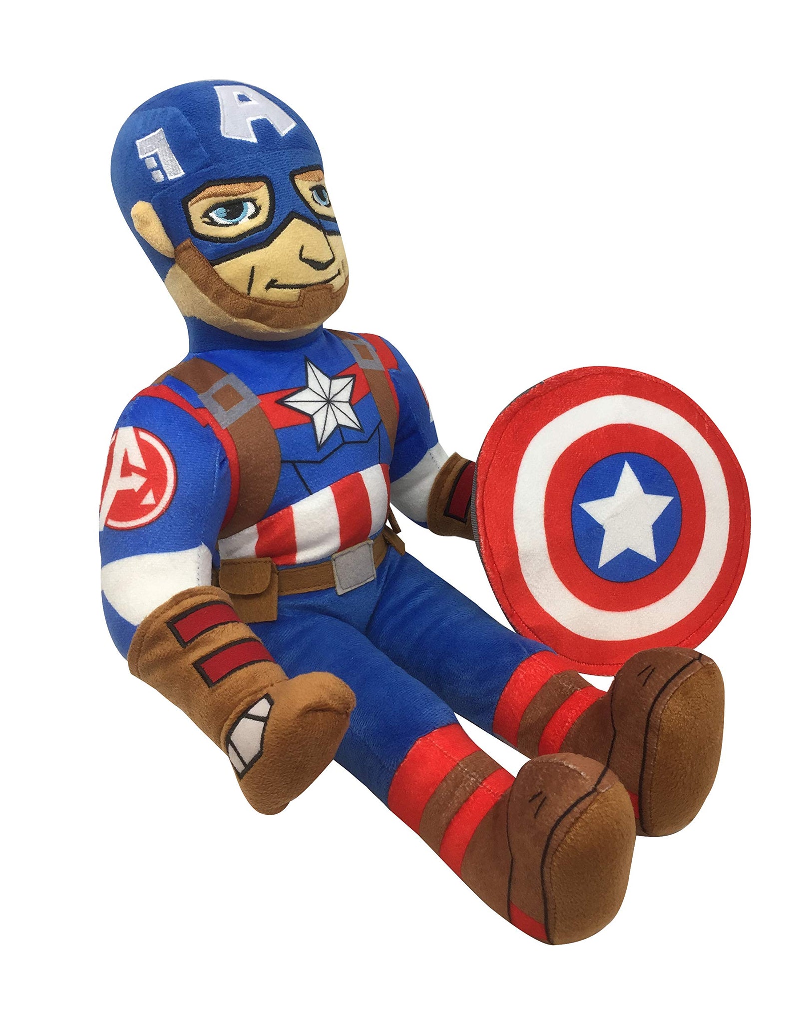 Jay Franco Marvel Super Hero Adventures Toddler Spiderman Plush Stuffed Pillow Buddy - Super Soft Polyester Microfiber, 20 inch (Official Marvel Product)