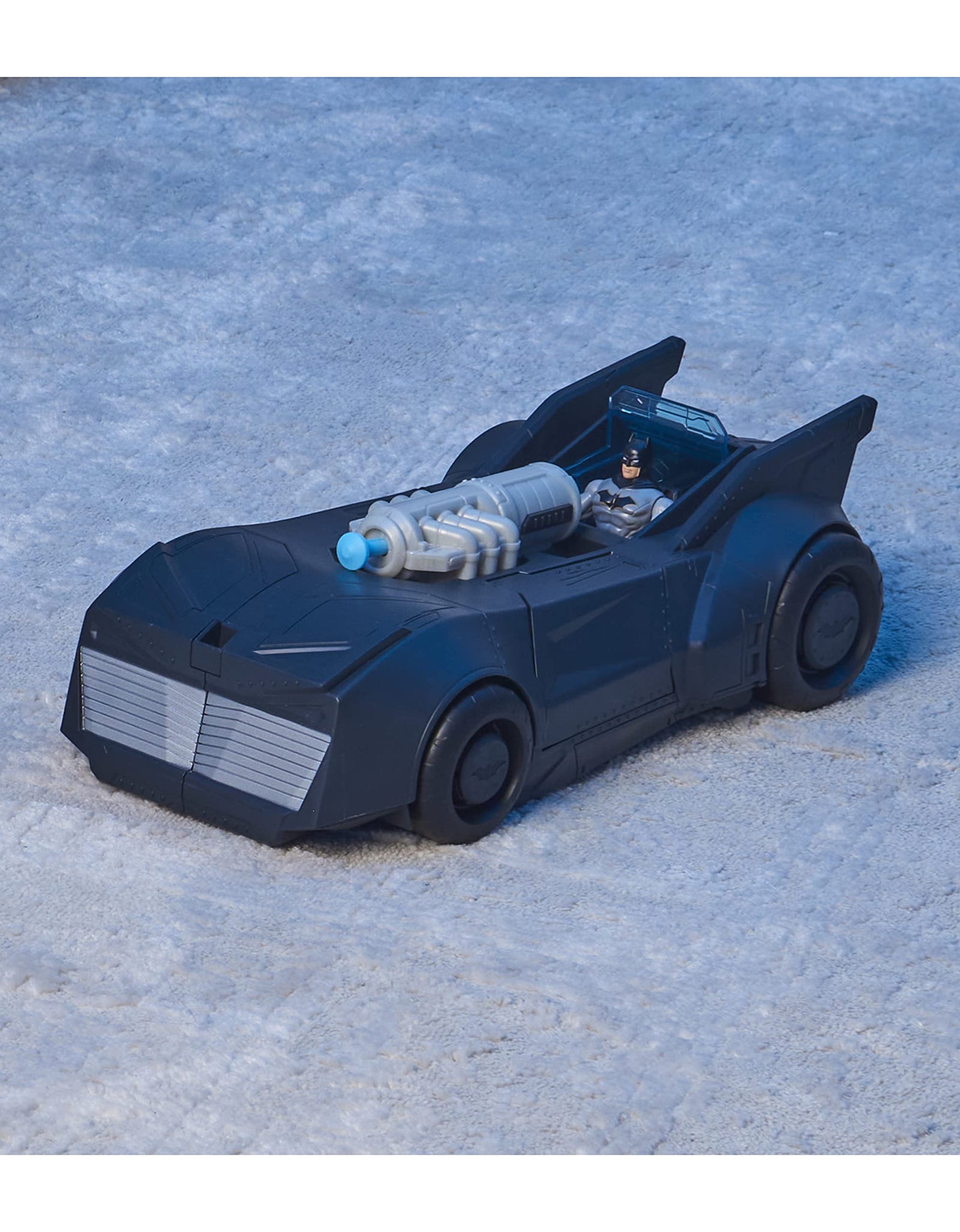 DC Comics Batman, Tech Defender Batmobile, Transforming Vehicle with Blaster Launcher, Kids Toys for Boys Ages 4 and Up