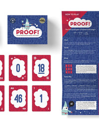 Proof! Math Game - The Fast Paced Game of Mental Math Magic - Teachers’ Choice Award Winning Educational Game, Ages 9+

