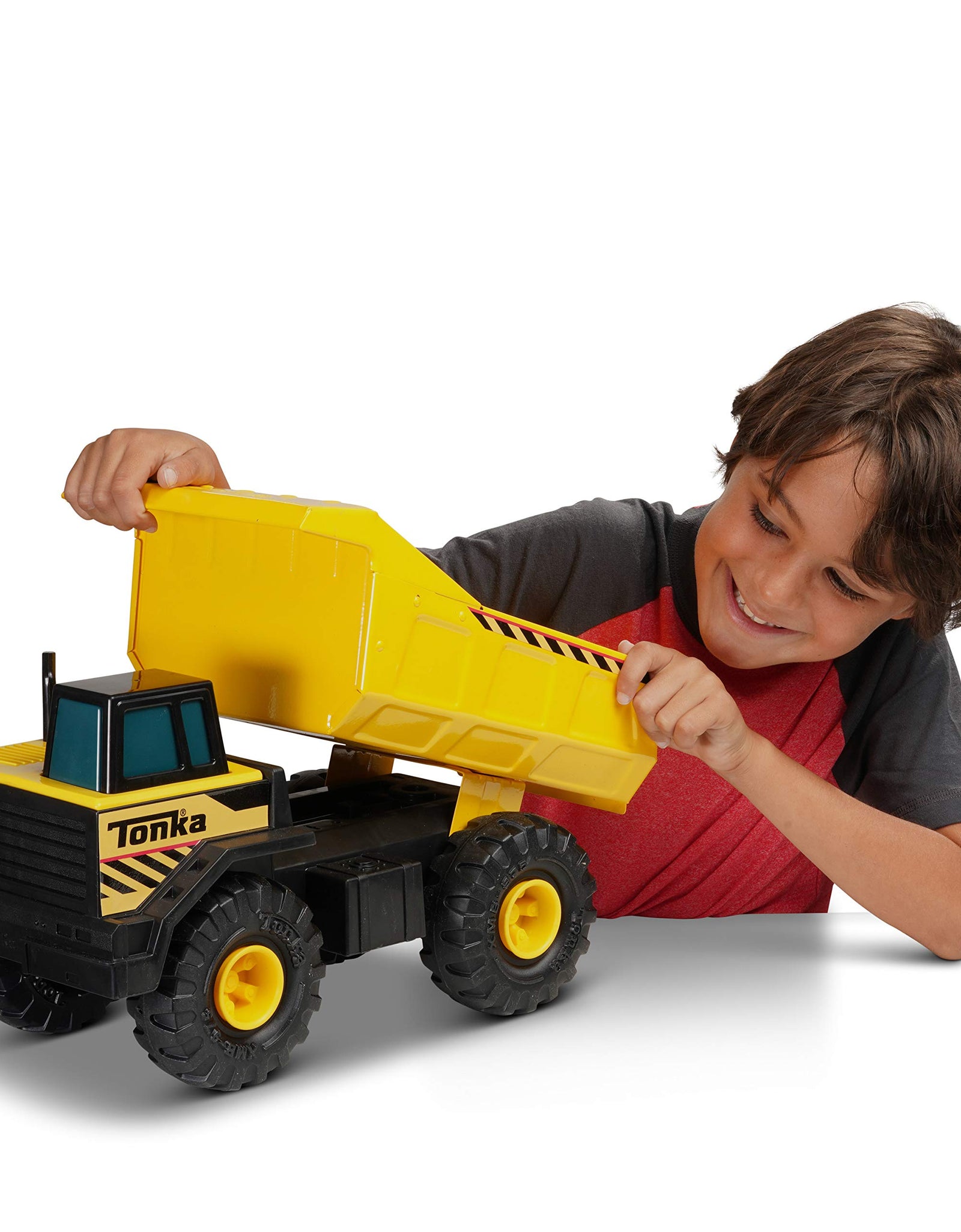 Tonka Classic Steel Mighty Dump Truck Vehicle, Single, Standard Packaging