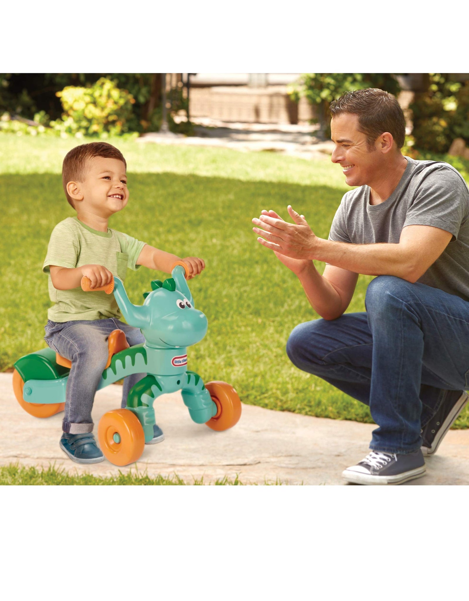Little Tikes Go and Grow Dino Indoor Outdoor Ride On Toy Trike for Preschool Kids - Toddlers Dinosaur Inspired Toys and Toddler Trike to Develop Motor Skills for Boys Girls Age 1-3 Years