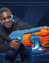 NERF Elite 2.0 Shockwave RD-15 Blaster, 30 Darts, 15-Dart Rotating Drum, Pump-Action Slam Fire, Built-in Customizing Capabilities
