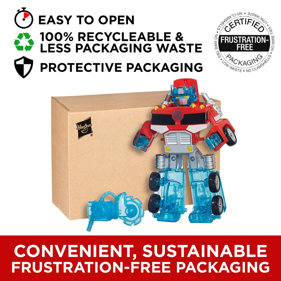 Playskool Heroes Transformers Rescue Bots Energize Optimus Prime Action Figure, Ages 3-7 (Amazon Exclusive)