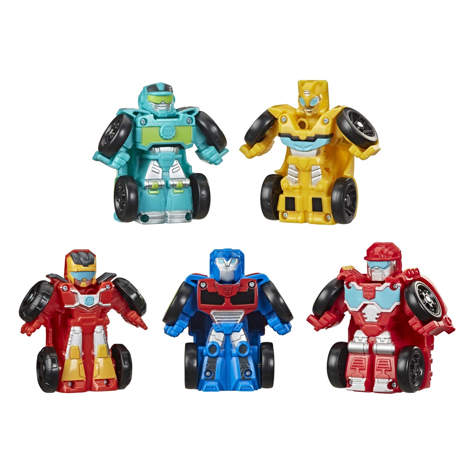 Playskool Heroes Transformers Rescue Bots Academy Mini Bot Racers Converting Robot Toy 5-Pack, 2-Inch Collectible Toy Cars (Amazon Exclusive)