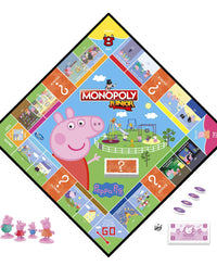 Hasbro Gaming Monopoly Junior: Peppa Pig Edition Board Game for 2-4 Players, Indoor Game for Kids Ages 5 and Up (Amazon Exclusive)
