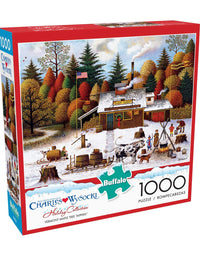 Buffalo Games - Charles Wysocki - Vermont Maple Tree Tappers - 1000 Piece Jigsaw Puzzle
