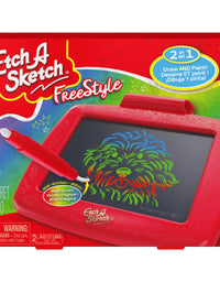 Etch A Sketch Freestyle, Drawing Tablet with 2-in-1 Stylus Pen and Paintbrush, Magic Screen, Kids Toys for Ages 3 and up
