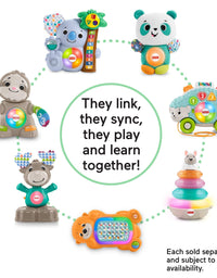 Fisher-Price Linkimals Play Together Panda, musical learning plush toy for babies and toddlers
