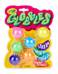 Crayola Globbles, Fidget Toys, Squish Gift for Kids, Assorted Colors, 6 Count

