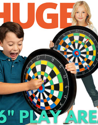 Doinkit Darts Kid-Safe Indoor Magnetic Dart Board - Easy to Hang, Fun to Play, Includes Board and 6 Unique Magnetic Darts
