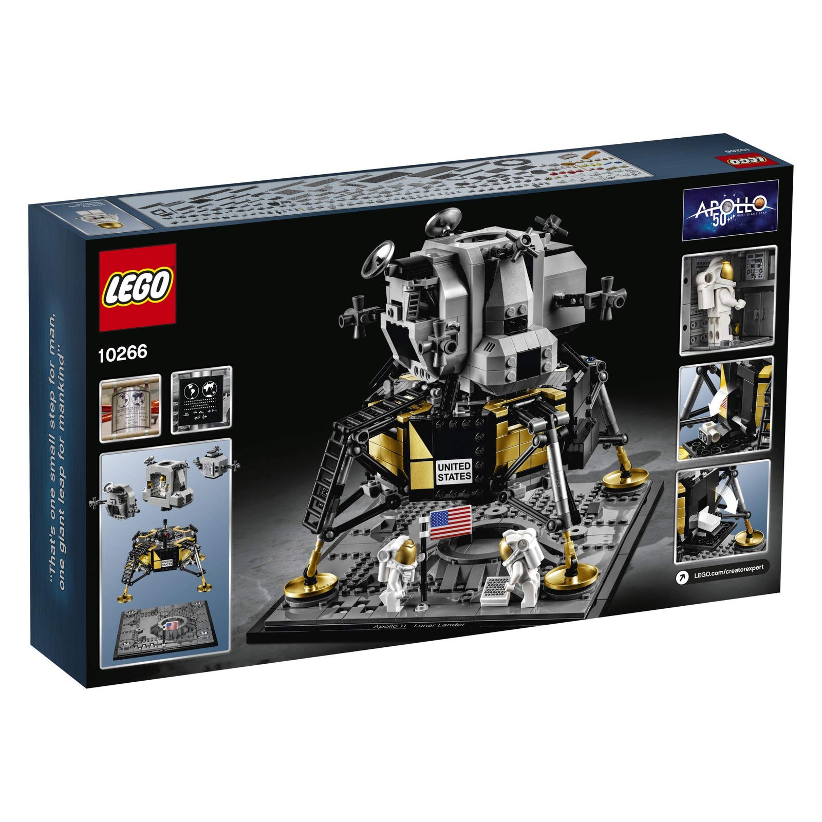 LEGO Creator Expert NASA Apollo 11 Lunar Lander 10266 Building Kit (1,087 Pieces)