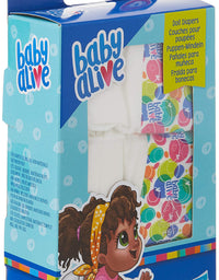 Baby Alive Doll Diaper Refill, Includes 4 Diapers, Toys Accessories, for Kids Ages 3 Years Old and Up

