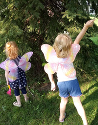 Girls Fairy Wings fedio 4 Pack Princess Butterfly Costume Wings Set for Kids Dress up Birthday Party(Ages 3-6 Years) (Fairy wings- (2019 style 4 Pack))
