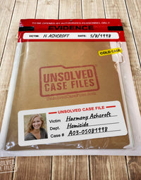 UNSOLVED CASE FILES: Cold Case Murder Mystery Game: Who Murdered Harmony Ashcroft? | Can You Solve The Crime?
