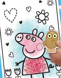 Crayola Peppa Pig Coloring Book with Stickers, Gift for Kids, 96 Pages, Ages 3, 4, 5, 6

