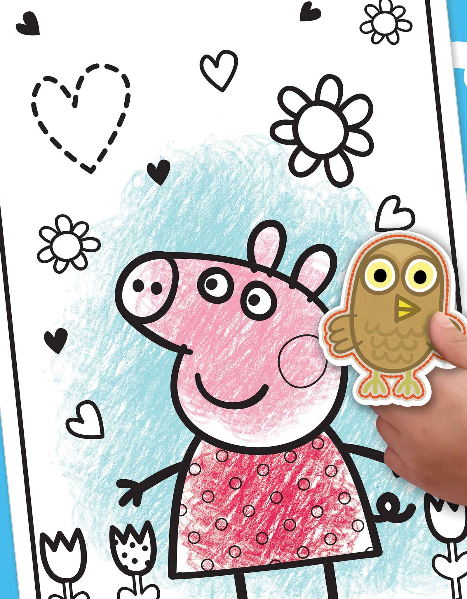 Crayola Peppa Pig Coloring Book with Stickers, Gift for Kids, 96 Pages, Ages 3, 4, 5, 6