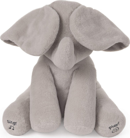 GUND Baby Animated Flappy The Elephant Stuffed Animal Plush, Gray, 12"