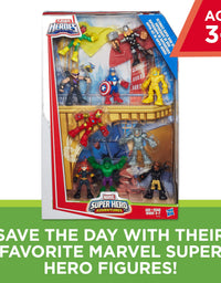 Playskool Heroes Marvel Super Hero Adventures Ultimate Super Hero Set, 10 Collectible 2.5-Inch Action Figures, Toys for Kids Ages 3 and Up (Amazon Exclusive)

