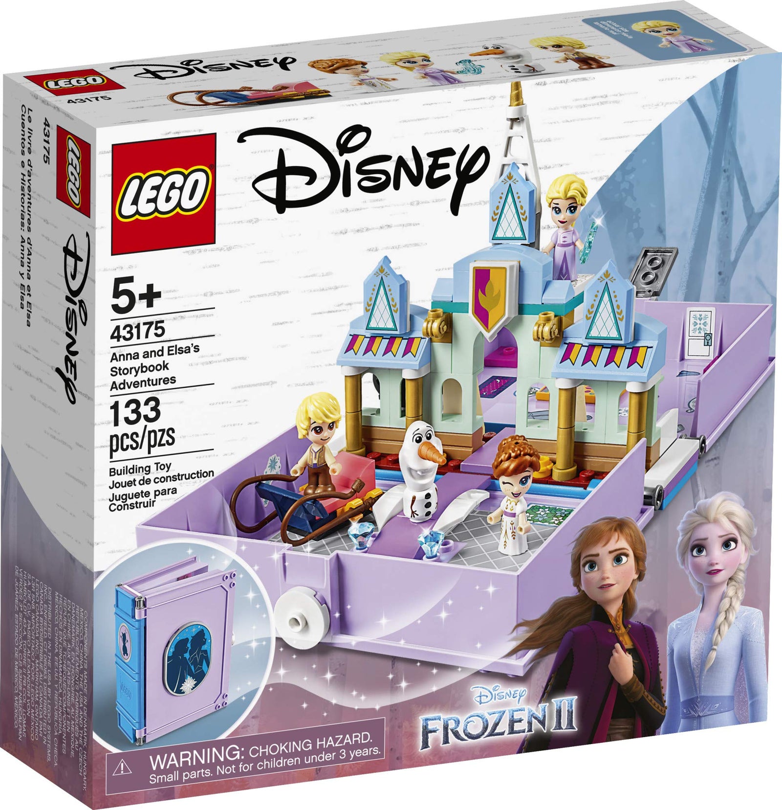 LEGO Disney Anna and Elsa’s Storybook Adventures 43175 Creative Building Kit for Fans of Disney’s Frozen 2 (133 Pieces)