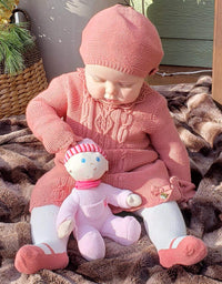 HABA Snug-up Dolly Luisa 8" My First Baby Doll - Machine Washable and Infant Safe for Birth and Up

